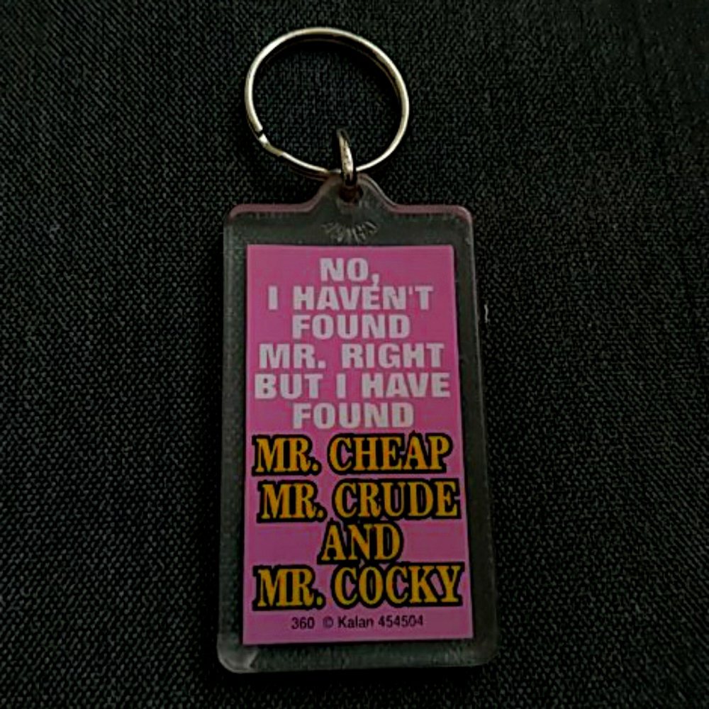 Funny crude key chain